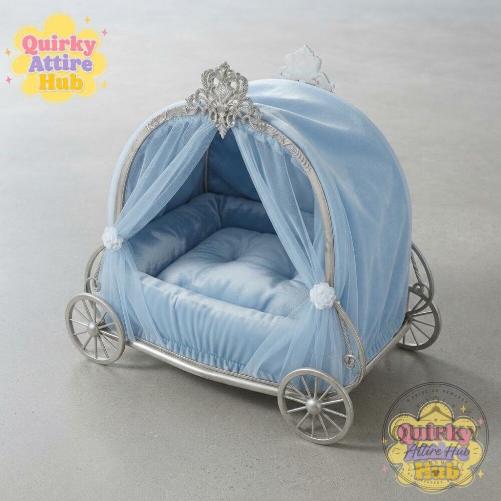 Cinderella Carriage Royal Paws Pet Bed Dog & Cat Bed Royal Paws Cinderella Carriage Pet Bed for Dogs & Cats – image 3 of 13