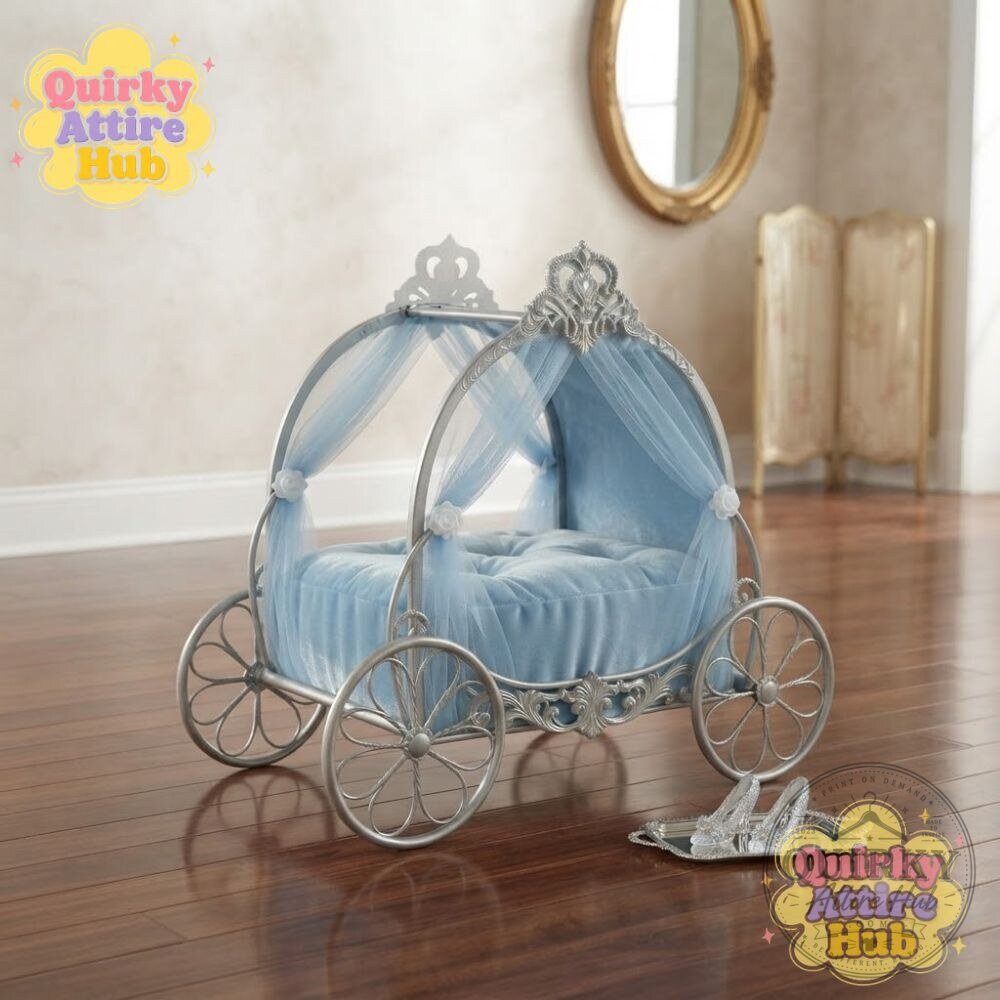Cinderella Carriage Royal Paws Pet Bed Dog & Cat Bed Royal Paws Cinderella Carriage Pet Bed for Dogs & Cats – image 7 of 13