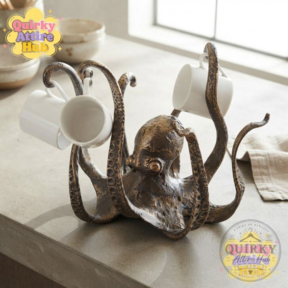 Octopus Mug Holder Bronze Resin Octopus Cup Holder 15 Octopus Mug Holder Bronze Resin Octopus Cup Holder