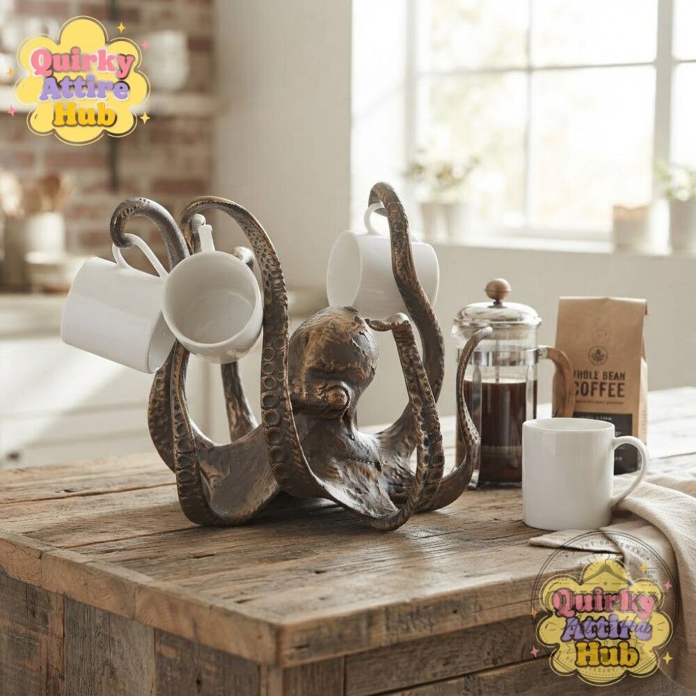 Octopus Mug Holder Bronze Resin Octopus Cup Holder 16 Octopus Mug Holder Bronze Resin Octopus Cup Holder