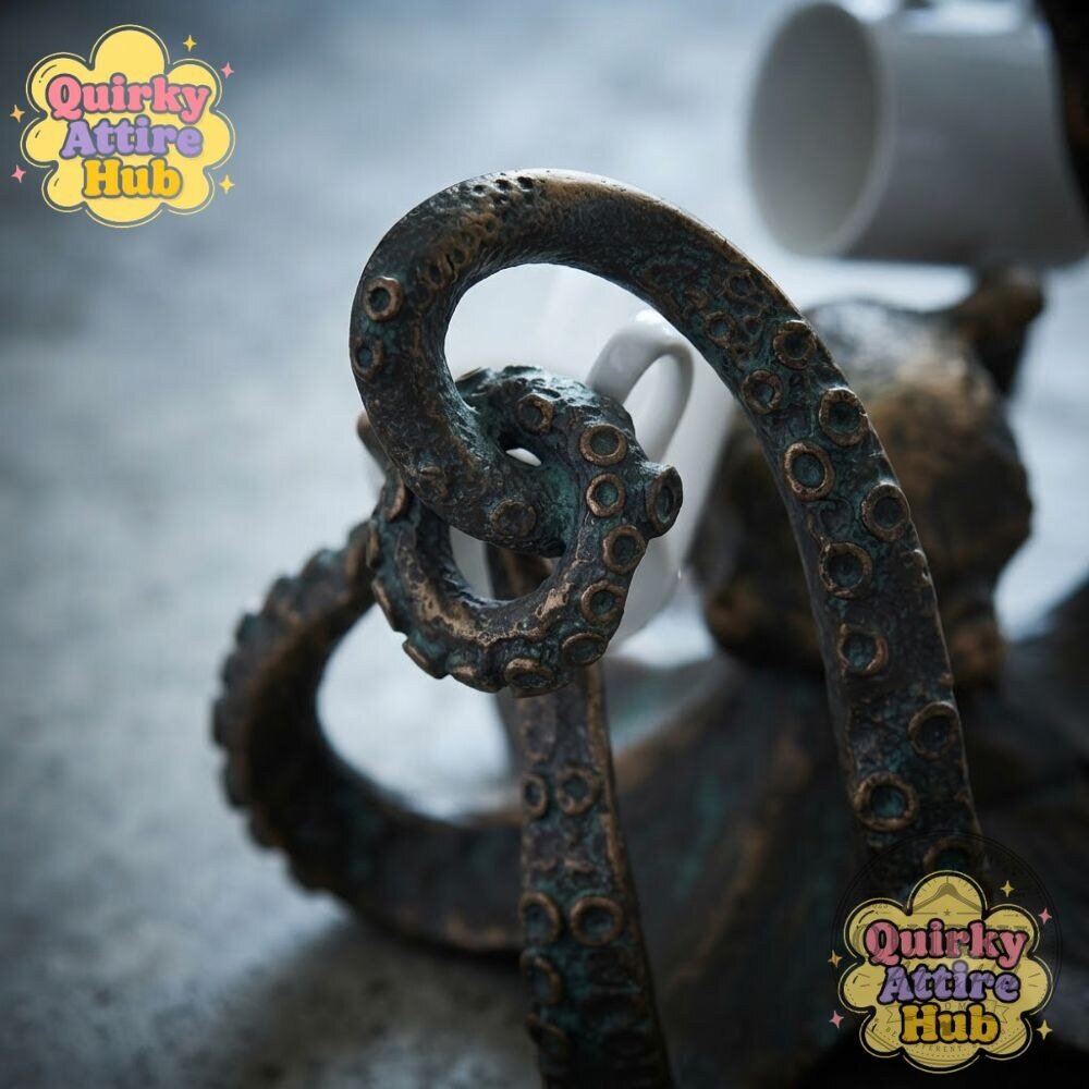 Octopus Mug Holder Bronze Resin Octopus Cup Holder 17 Octopus Mug Holder Bronze Resin Octopus Cup Holder
