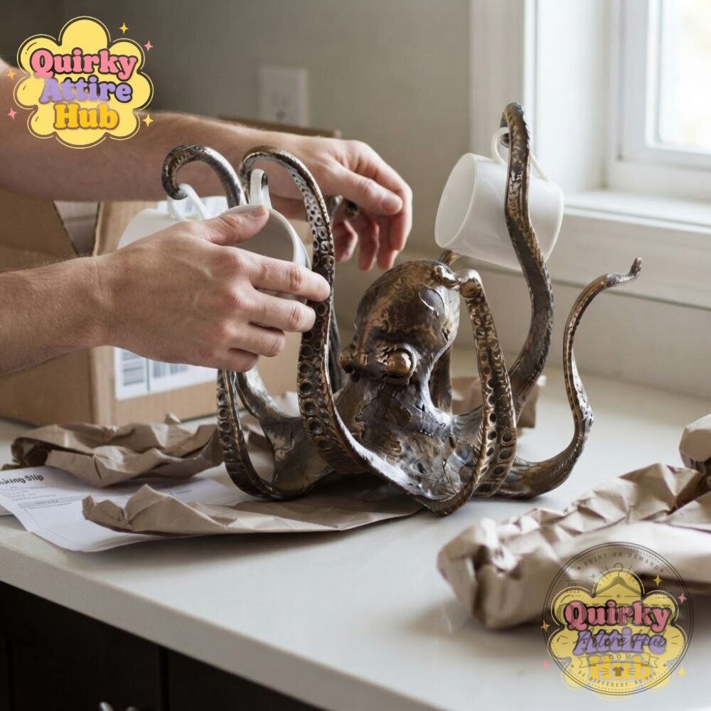 Octopus Mug Holder Bronze Resin Octopus Cup Holder 19 Octopus Mug Holder Bronze Resin Octopus Cup Holder