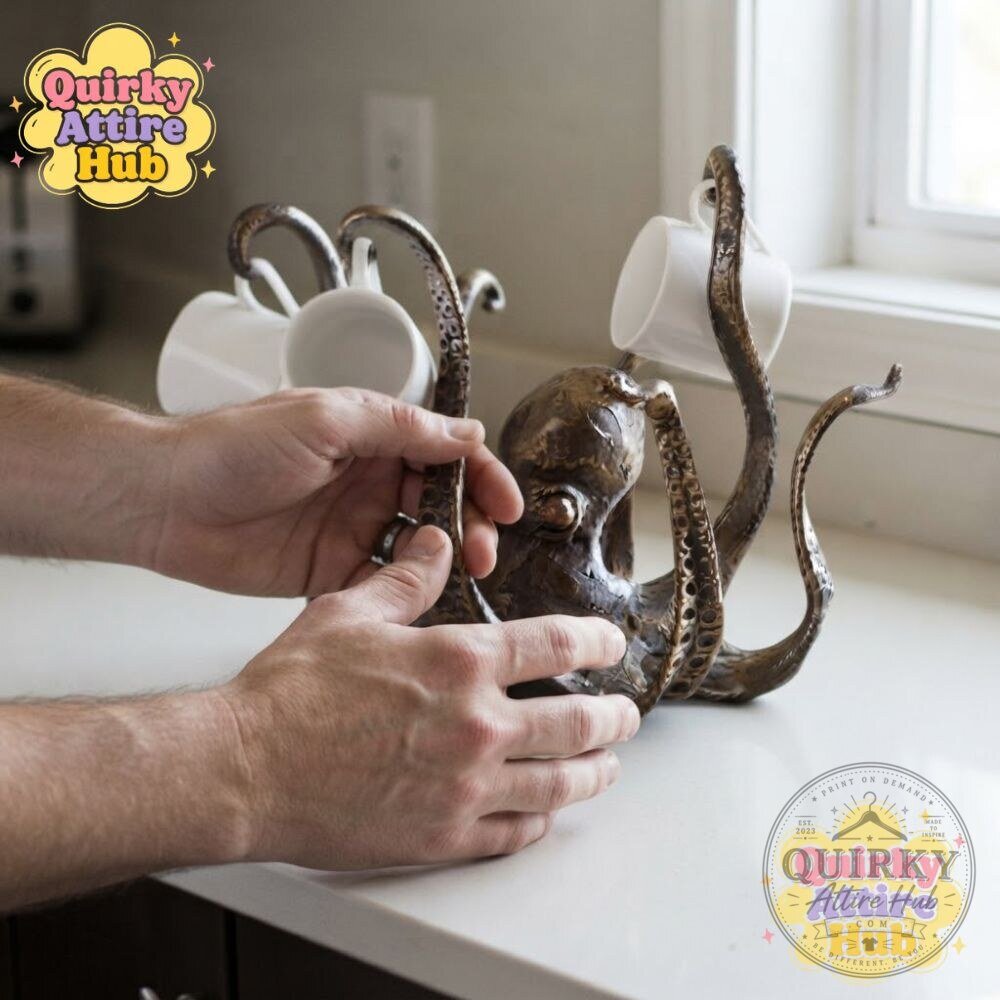 Octopus Mug Holder Bronze Resin Octopus Cup Holder 20 Octopus Mug Holder Bronze Resin Octopus Cup Holder