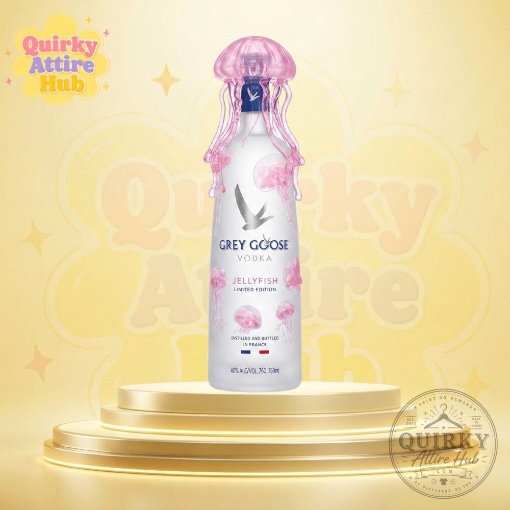 "Limited Edition Pink Grey Goose x Jellyfish Vodka Decanter Revealed" 1 Grey Goose x Jellyfish Vodka Decanter Pink Special Edition Bottle