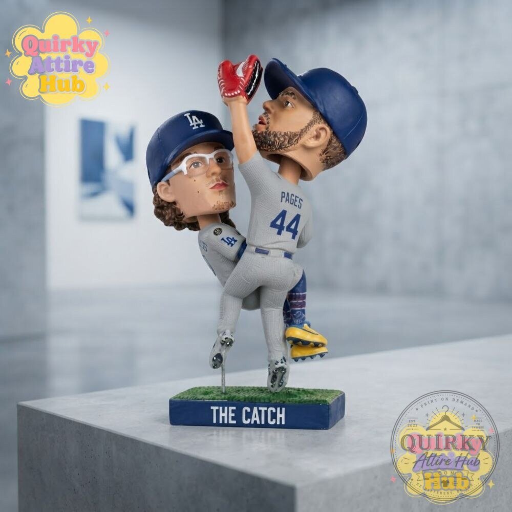 Los Angeles Dodgers The Catch Bobblehead 2026 Andy Pages & Kike Hernandez 17 Los Angeles Dodgers The Catch Bobblehead 2026 Andy Pages & Kike Hernandez