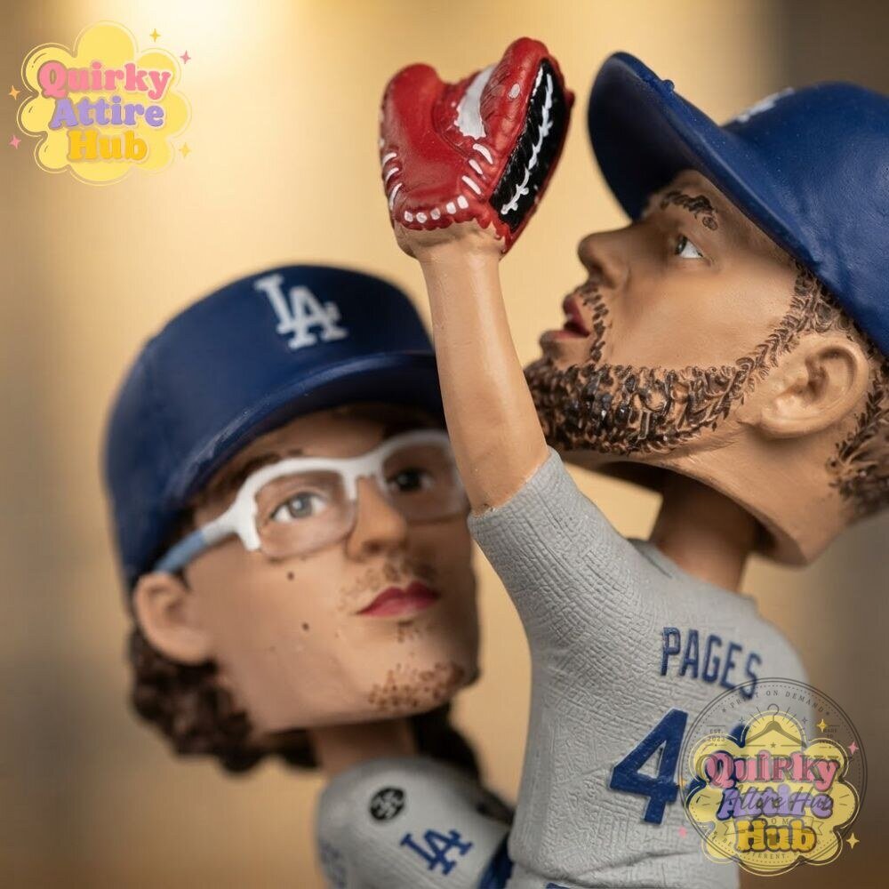 Los Angeles Dodgers The Catch Bobblehead 2026 Andy Pages & Kike Hernandez 21 Los Angeles Dodgers The Catch Bobblehead 2026 Andy Pages & Kike Hernandez