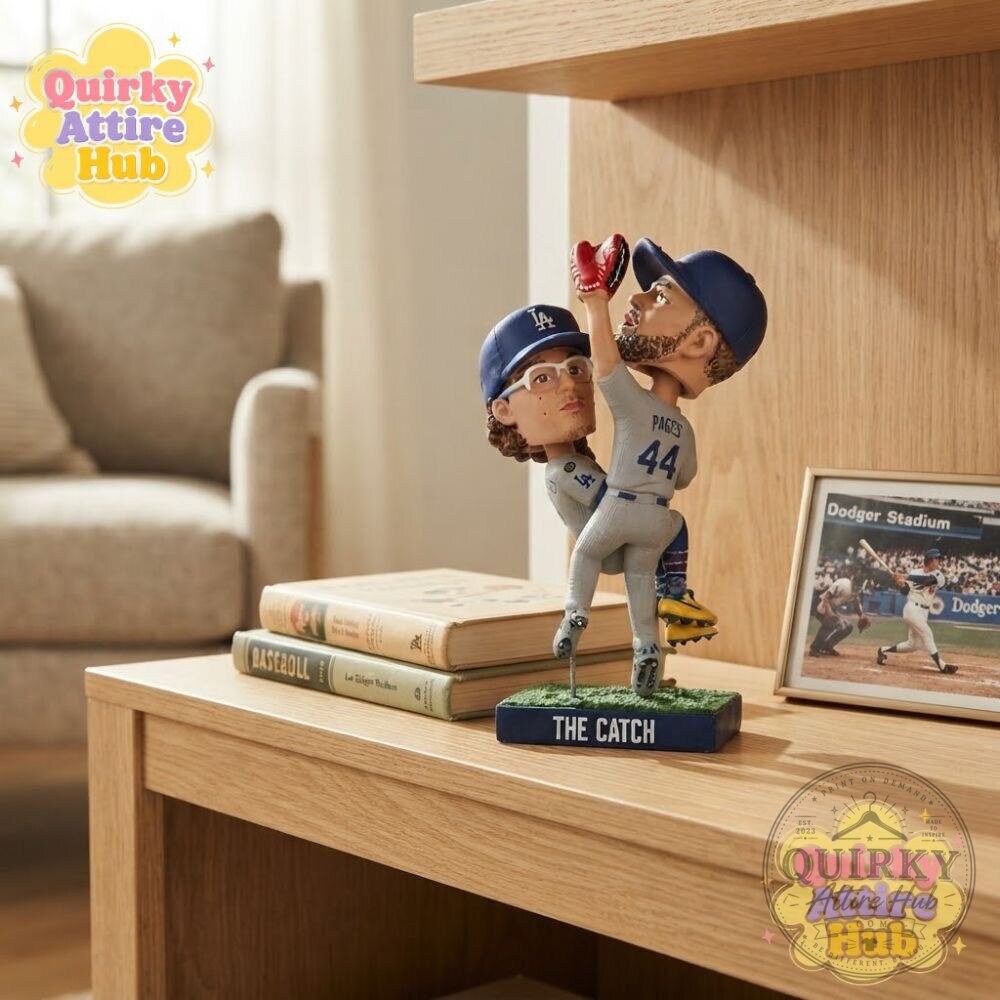 Los Angeles Dodgers The Catch Bobblehead 2026 Andy Pages & Kike Hernandez 24 Los Angeles Dodgers The Catch Bobblehead 2026 Andy Pages & Kike Hernandez