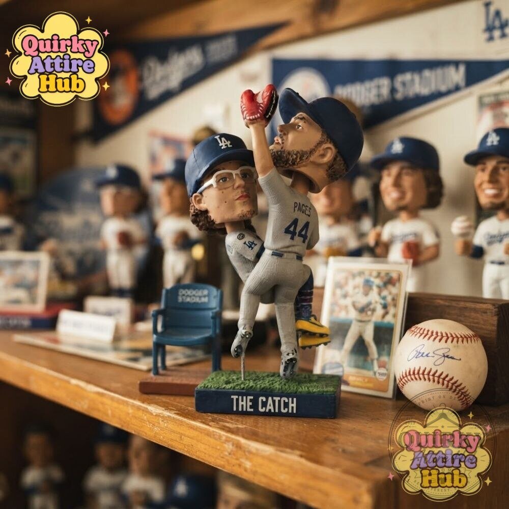 Los Angeles Dodgers The Catch Bobblehead 2026 Andy Pages & Kike Hernandez 25 Los Angeles Dodgers The Catch Bobblehead 2026 Andy Pages & Kike Hernandez
