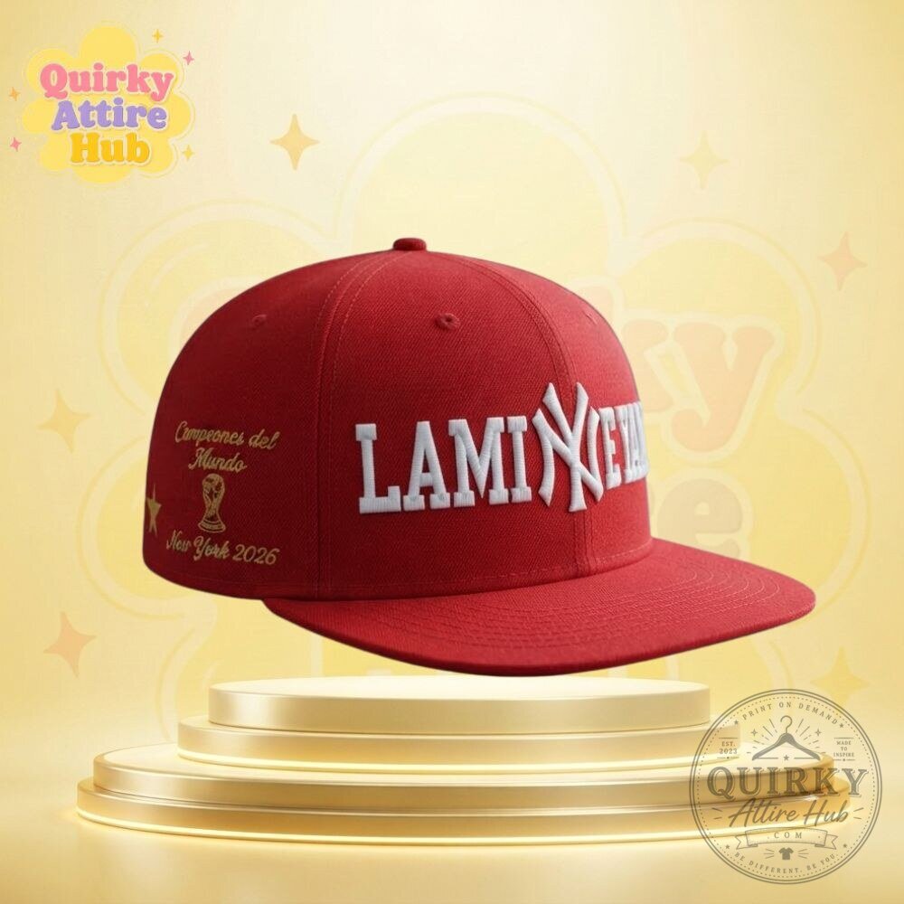 Lamine Yamal x New York Yankees 2026 World Cup Champions Cap Gray Snapback