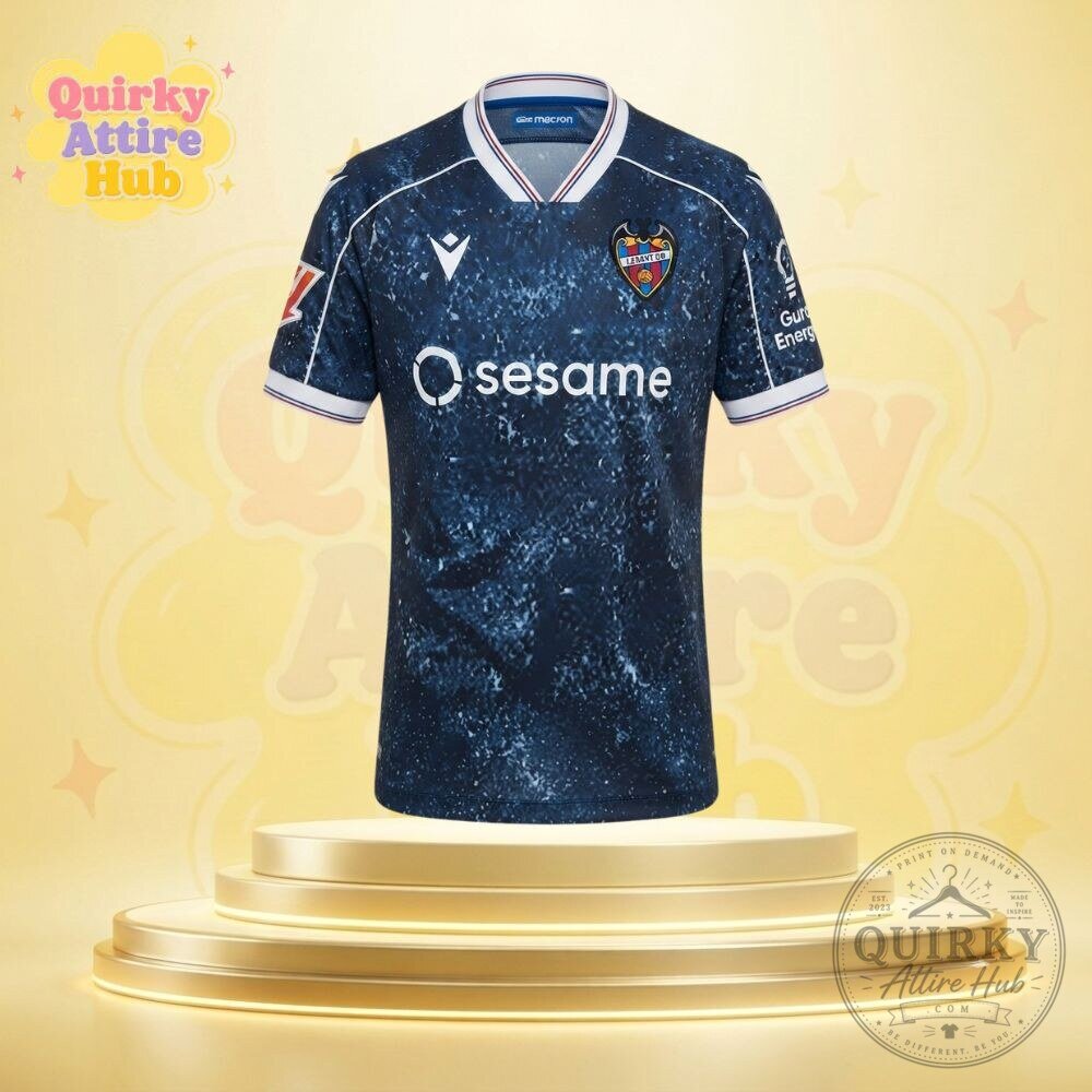 Levante UD 2026/27 Fourth Jersey Macron Navy Blue Football Shirt