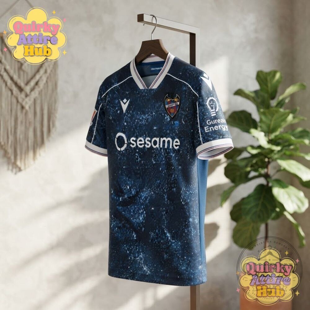 Levante UD 2026/27 Fourth Jersey Macron Navy Blue Football Shirt 16 Levante UD 202627 Fourth Jersey – Macron Navy Blue Football Shirt
