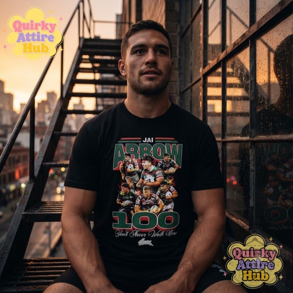 Jai Arrow 100 Games South Sydney Rabbitohs Shirt You’ll Never Walk Alone Rugby League T-Shirt 21 Jai Arrow 100 Games South Sydney Rabbitohs Shirt You’ll Never Walk Alone Rugby League T-Shirt