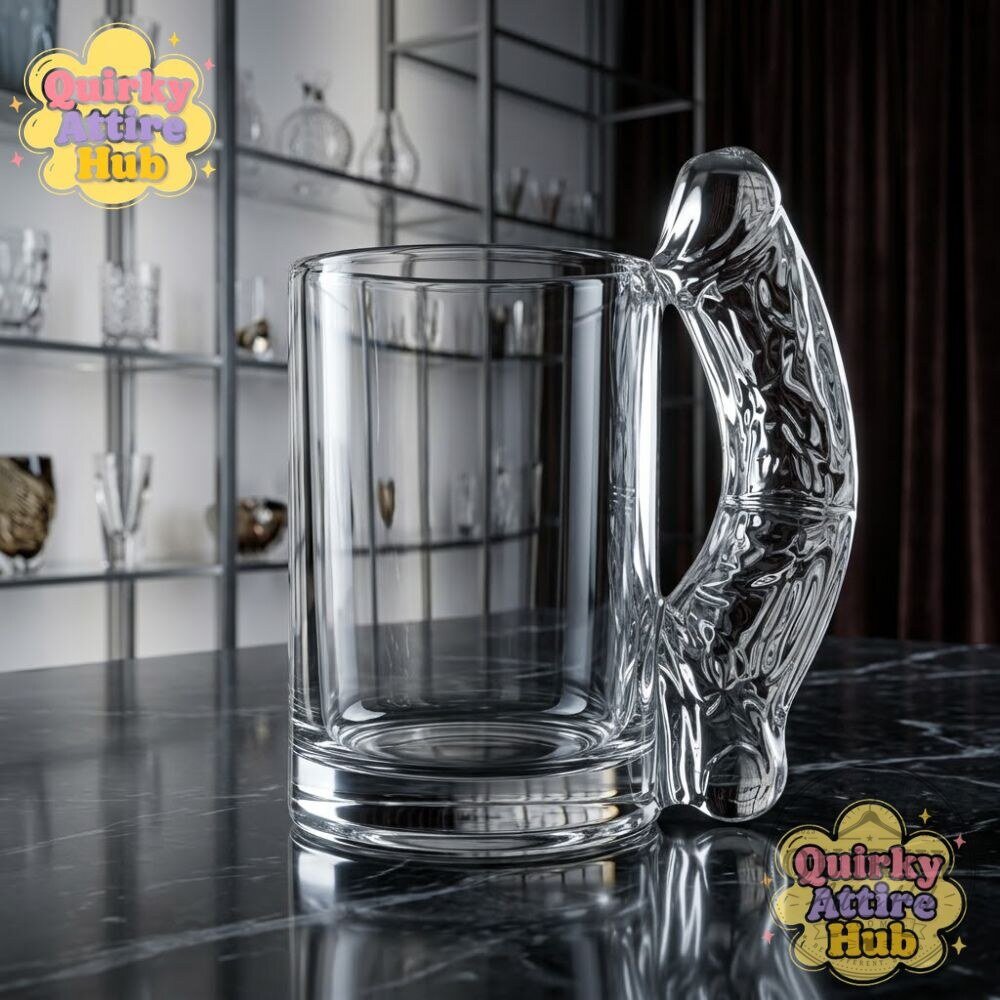 Funny Novelty Penis Handle Glass Mug Naughty Coffee & Beer Cup Naughty Penis Handle Glass Mug for Coffee & Beer – image 6 of 6