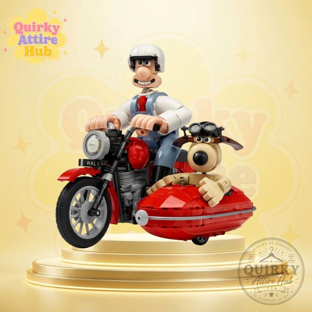 LEGO Ideas Wallace & Gromit 21371 Set Retro Motorbike & Sidecar Building Kit