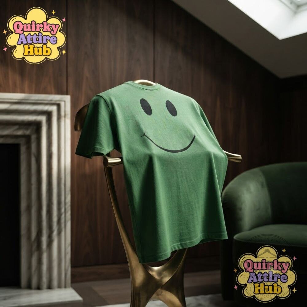 WWE Green Shirt Guy Smiley Face T-Shirt Front Row Superfan Tee 13 WWE Green Shirt Guy Smiley Face T-Shirt Front Row Superfan Tee