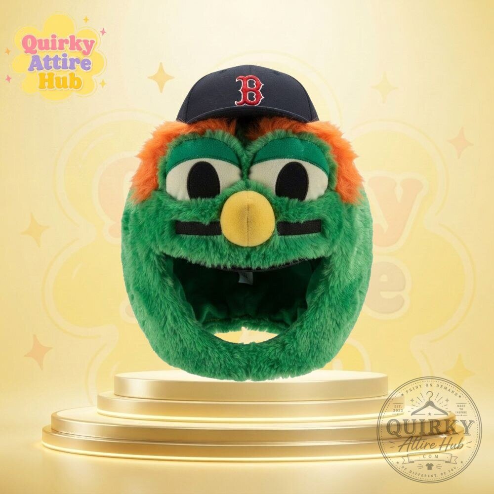 Boston Red Sox Wally Head Helmet Furry Green Monster Home Run Celebration Hat