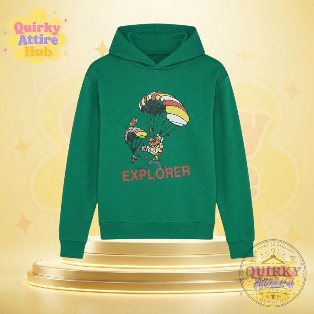 Dustin Henderson Stranger Things Green Hoodie Gaten Matarazzo Parachute Graphic Shirt