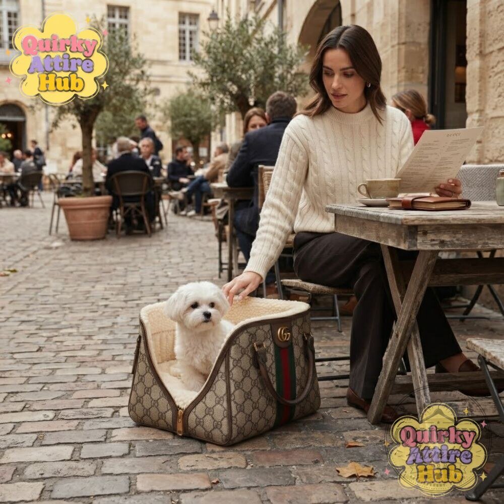 "Luxury Gucci GG Monogram Pet Bed: Stylish Comfort for Dogs & Cats" 13 Gucci GG Monogram Bag-Style Pet Bed Green Red Web Dog & Cat Bed