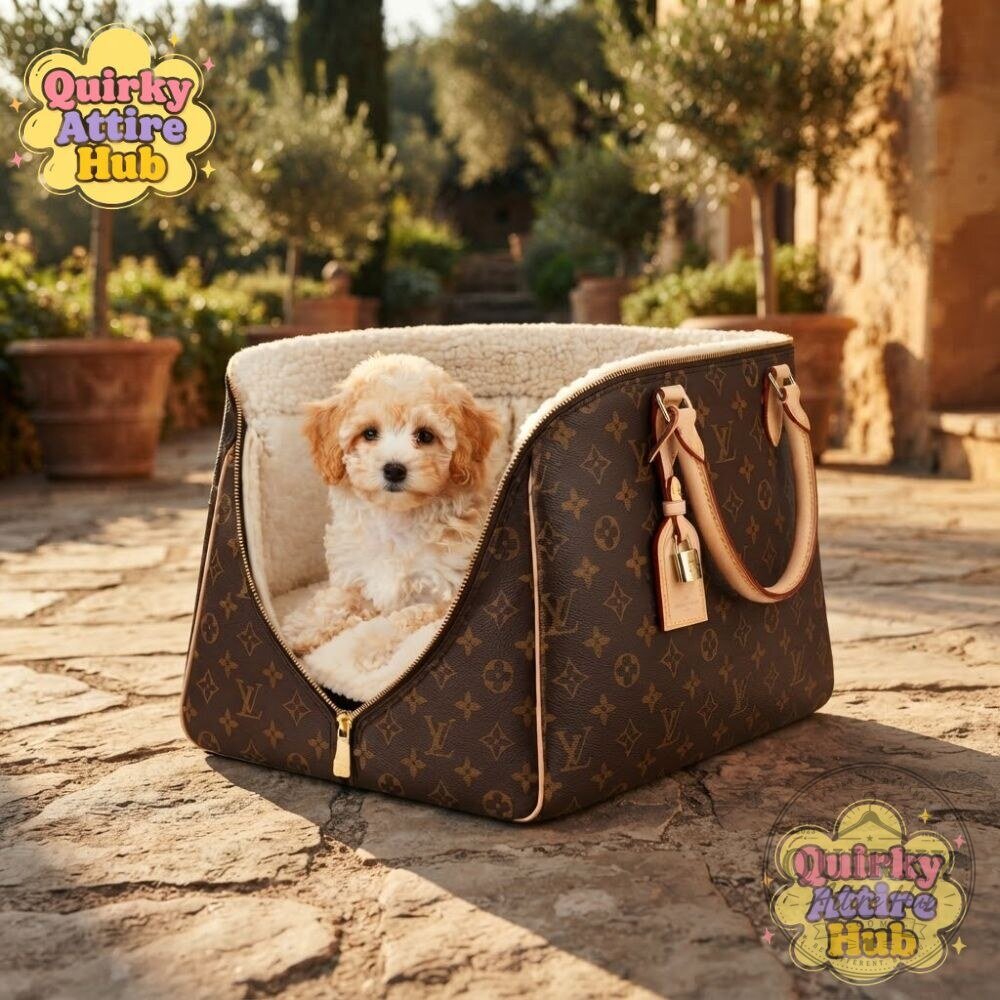 Louis Vuitton PursePaws Pet Bed Luxury Dog & Cat Bed PursePaws Designer Pet Bed for Dogs & Cats - Luxury Lounger – image 4 of 7