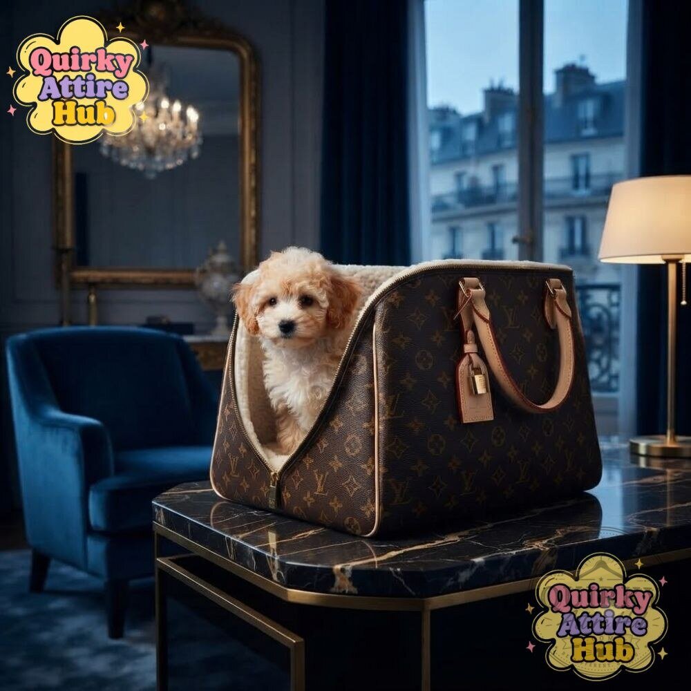 Louis Vuitton PursePaws Pet Bed Luxury Dog & Cat Bed PursePaws Designer Pet Bed for Dogs & Cats - Luxury Lounger – image 6 of 7
