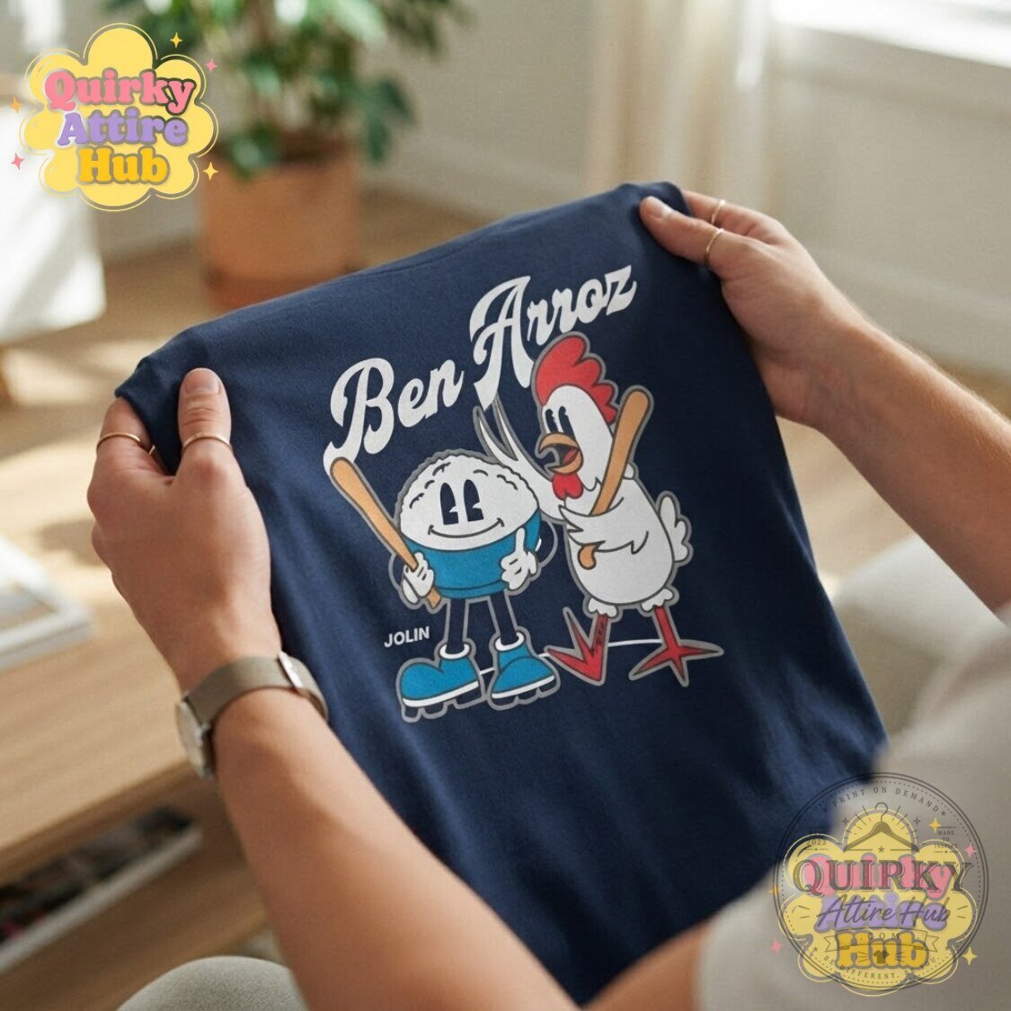 Ben Arroz Jolin’s Famous Arroz con Pollo T-Shirt New York Baseball Graphic Tee 17 Ben Arroz Jolin’s Famous Arroz con Pollo T-Shirt New York Baseball Graphic Tee