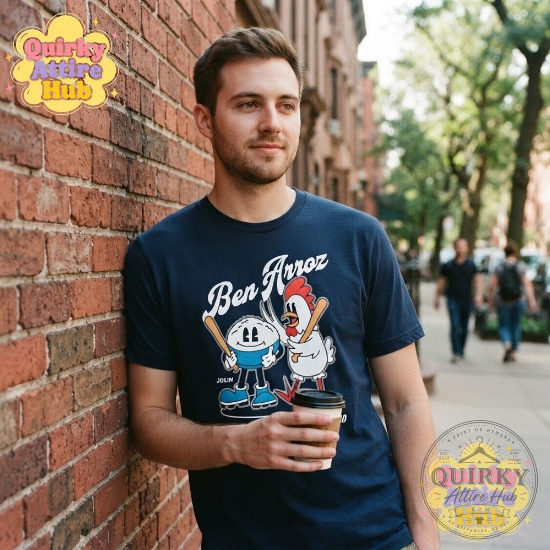 Ben Arroz Jolin’s Famous Arroz con Pollo T-Shirt New York Baseball Graphic Tee 18 Ben Arroz Jolin’s Famous Arroz con Pollo T-Shirt New York Baseball Graphic Tee
