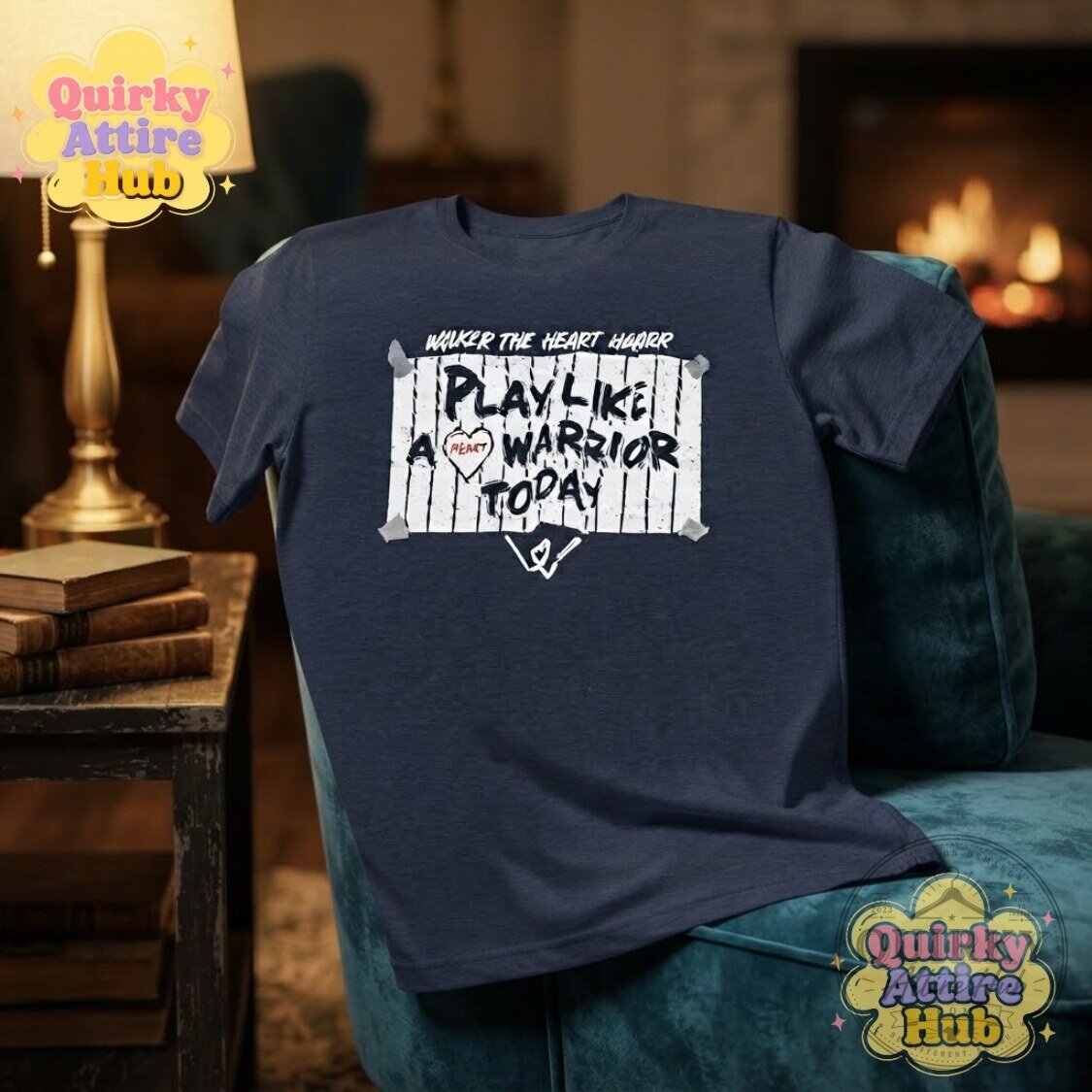 Walker the Heart Warrior T-Shirt Play Like a Warrior Today Tee 14 Walker the Heart Warrior T-Shirt Play Like a Warrior Today Tee