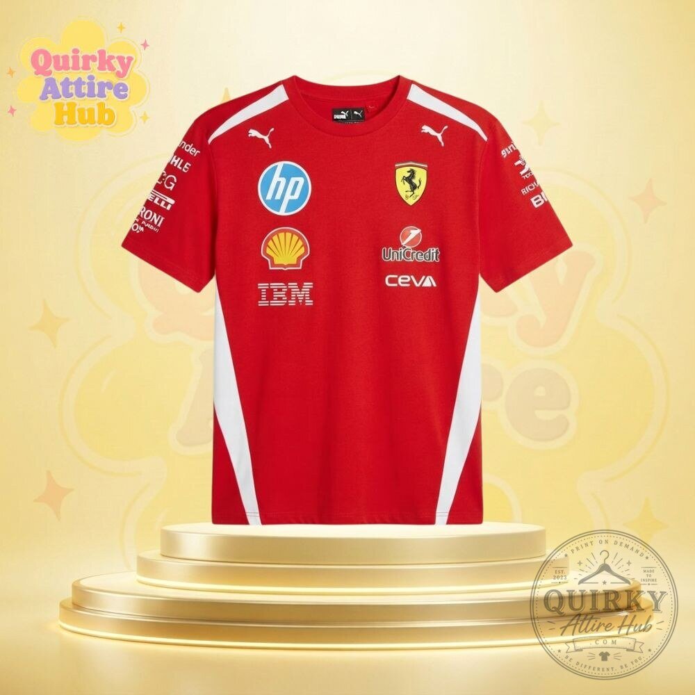 Lewis Hamilton Ferrari T-Shirt PUMA Scuderia Ferrari HP Replica Drivers Tee