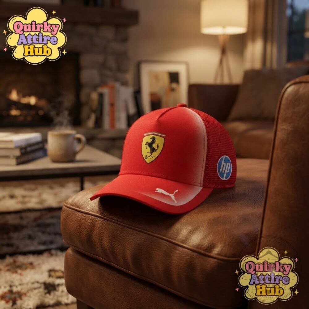 Lewis Hamilton PUMA Ferrari 2026 Trucker Cap Red Team Hat 13 Lewis Hamilton PUMA Ferrari 2026 Trucker Cap Red Team Hat