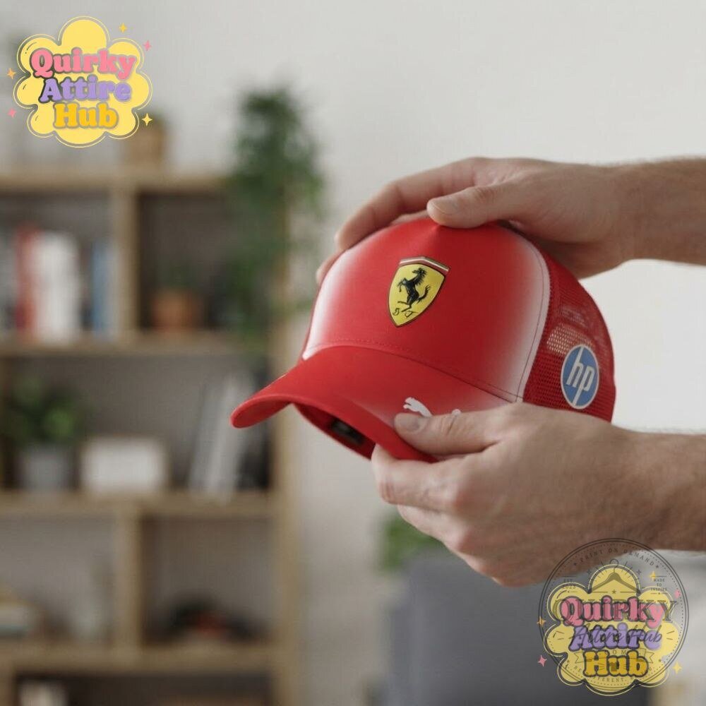 Lewis Hamilton PUMA Ferrari 2026 Trucker Cap Red Team Hat 15 Lewis Hamilton PUMA Ferrari 2026 Trucker Cap Red Team Hat