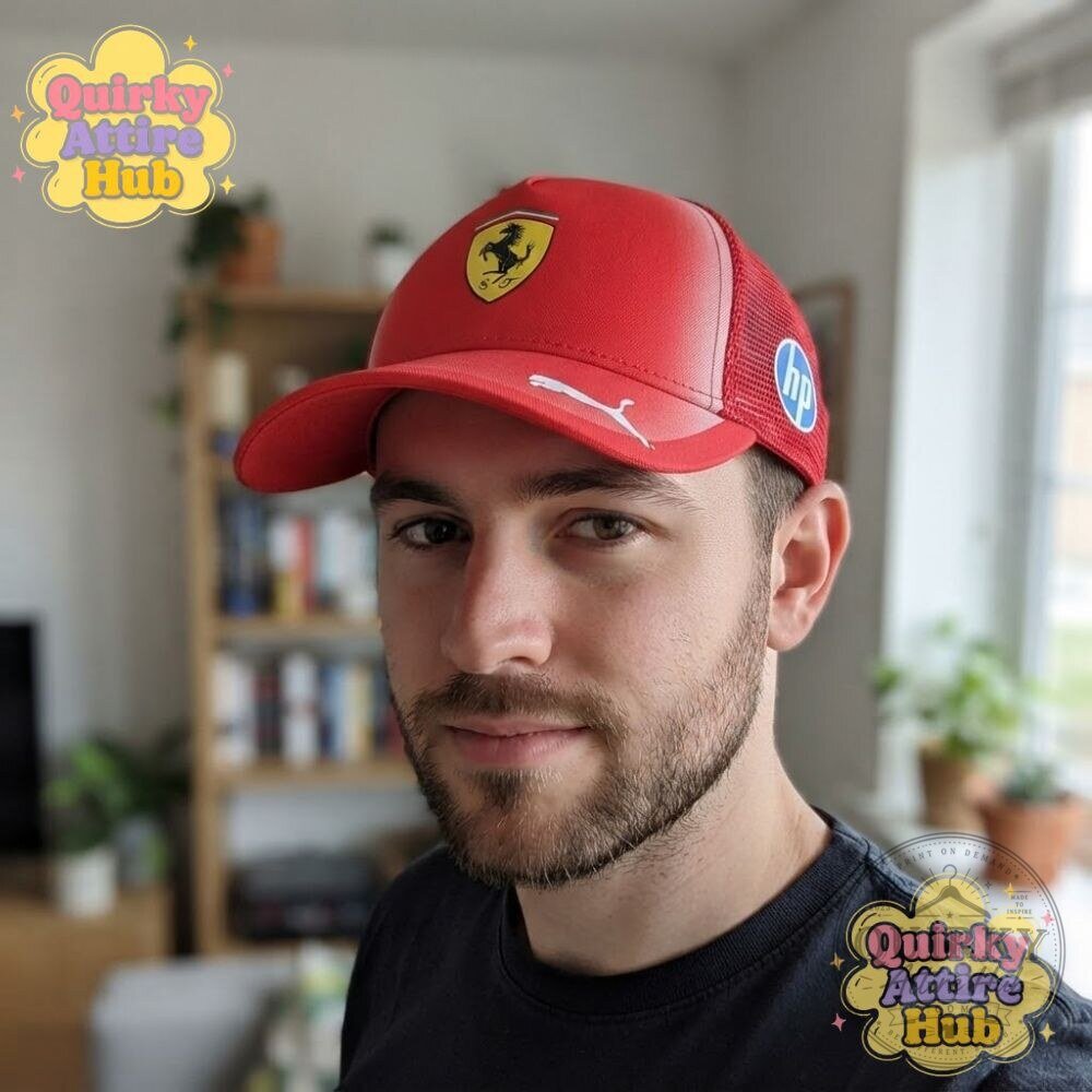 Lewis Hamilton PUMA Ferrari 2026 Trucker Cap Red Team Hat 17 Lewis Hamilton PUMA Ferrari 2026 Trucker Cap Red Team Hat