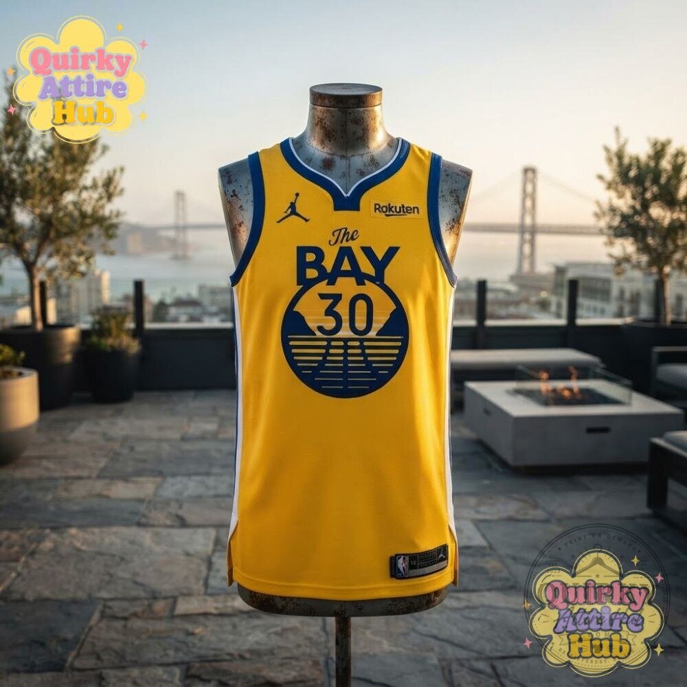Golden State Warriors Stephen Curry #30 The Bay Jersey Statement Edition Swingman Basketball Shirt 18 Golden State Warriors Stephen Curry #30 The Bay Jersey Statement Edition Swingman Basketball Shirt