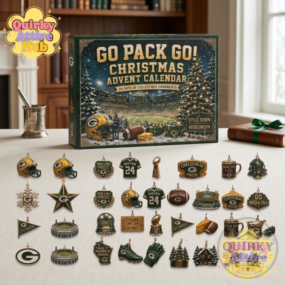 Green Bay Packers Go Pack Go Christmas Advent Calendar 24-Day NFL Collectible Ornaments 16 Green Bay Packers Go Pack Go Christmas Advent Calendar 24-Day NFL Collectible Ornaments
