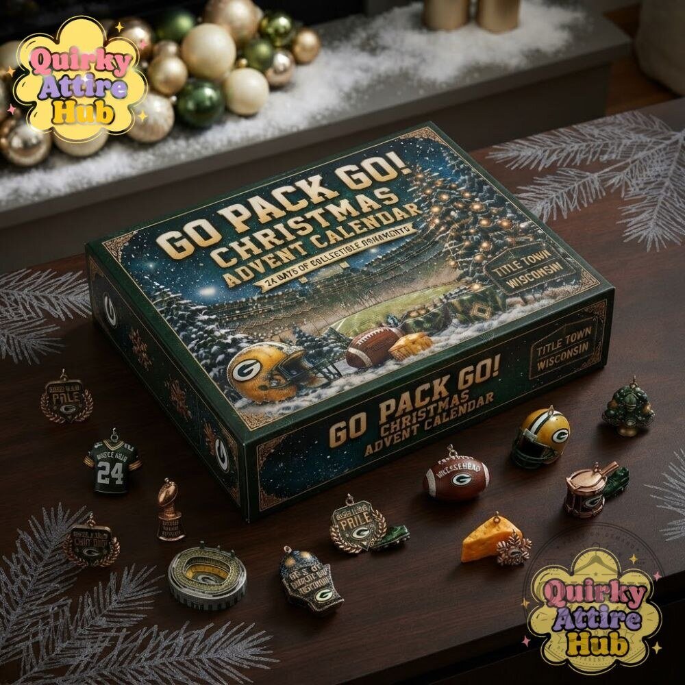 Green Bay Packers Go Pack Go Christmas Advent Calendar 24-Day NFL Collectible Ornaments 20 Green Bay Packers Go Pack Go Christmas Advent Calendar 24-Day NFL Collectible Ornaments