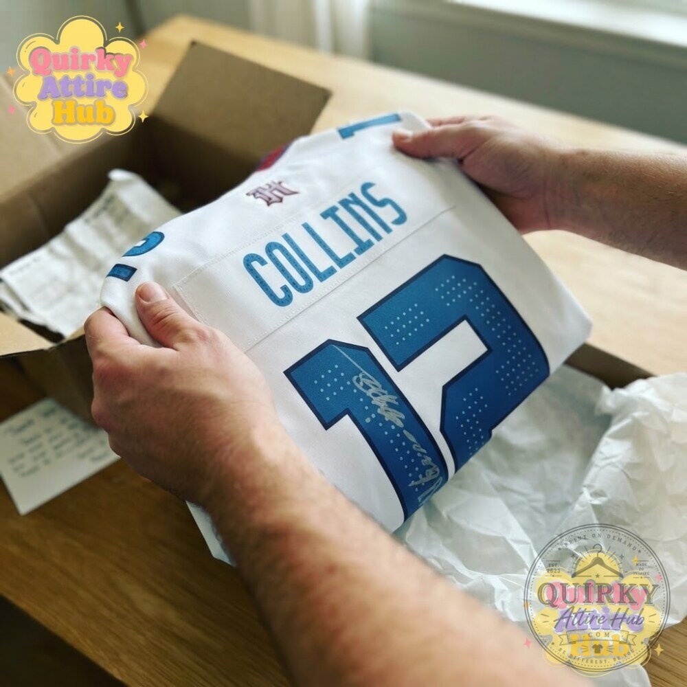 Nico Collins Signed Houston Texans Jersey #12 Autographed Football Jersey 13 Nico Collins Signed Houston Texans Jersey #12 Autographed Football Jersey