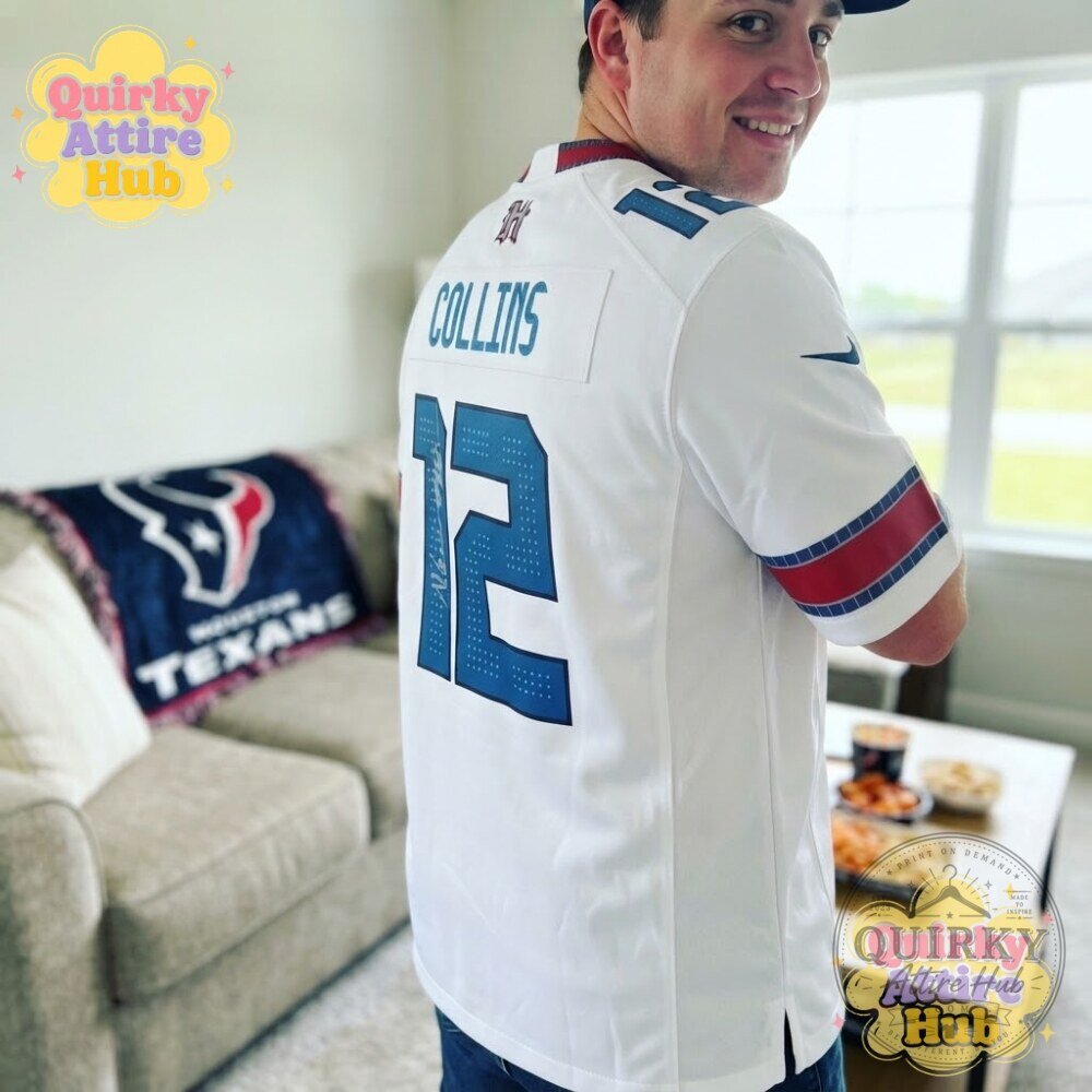 Nico Collins Signed Houston Texans Jersey #12 Autographed Football Jersey 16 Nico Collins Signed Houston Texans Jersey #12 Autographed Football Jersey