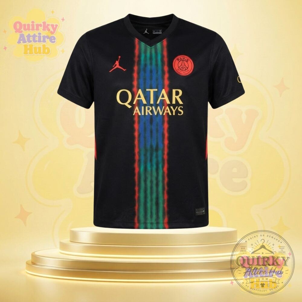Ousmane Dembele and Desire Doue New Jersey Football Shirt