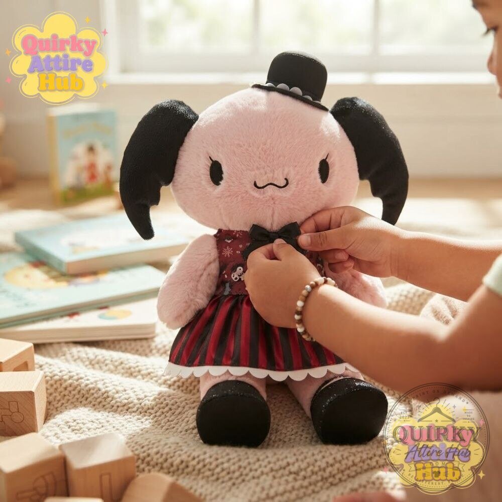 Build-A-Bear Sanrio Cherry Plush with Lloromannic Dress Halloween Plush Toy 12 Build-A-Bear Sanrio Cherry Plush with Lloromannic Dress Halloween Plush Toy