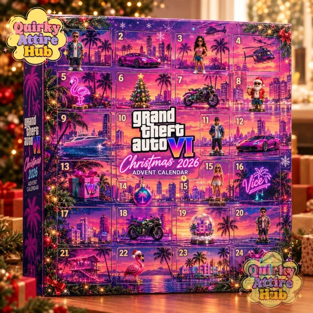 GTA 6 Vice City Christmas 2026 Advent Calendar 24-Door Acrylic Collectible Edition