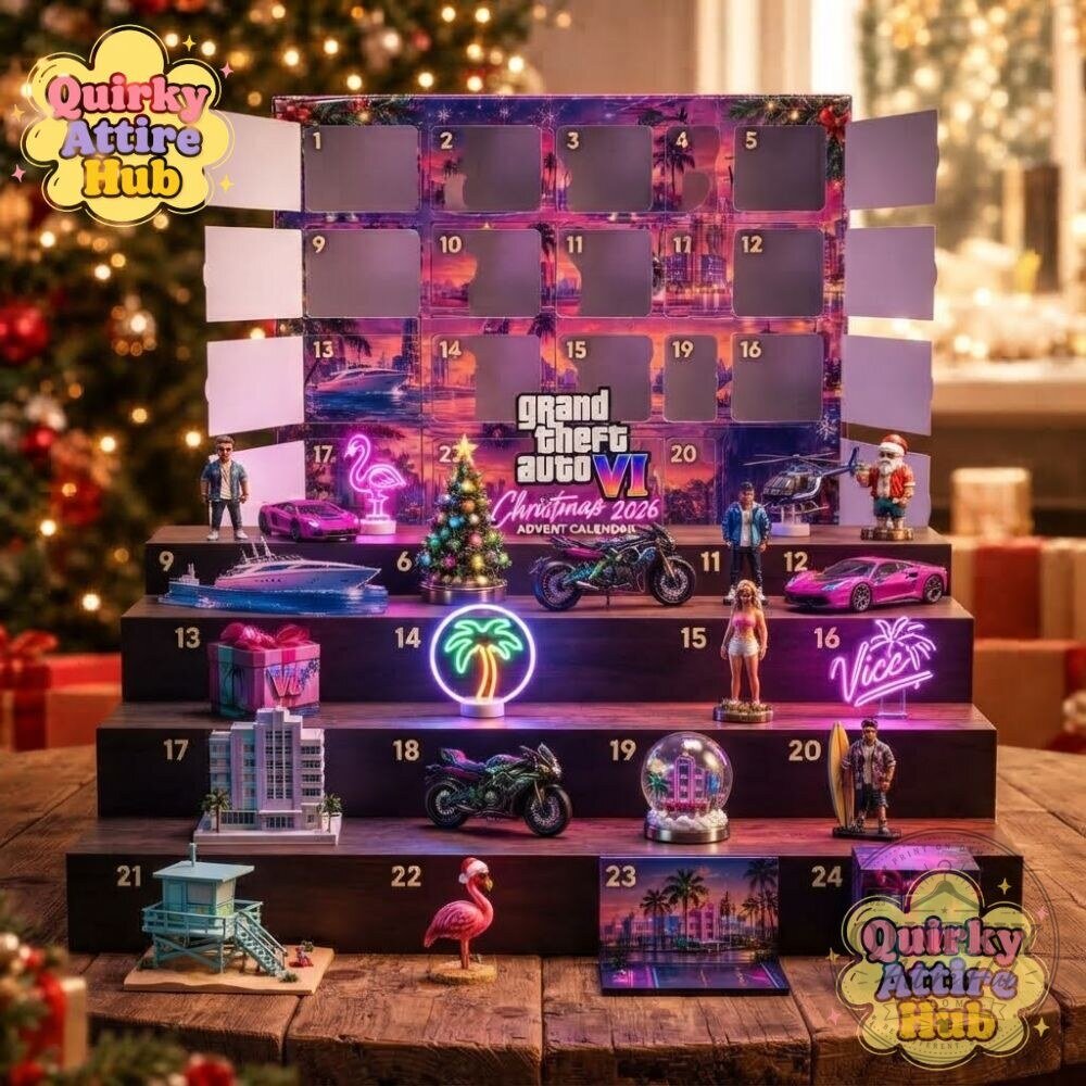 GTA 6 Vice City Christmas 2026 Advent Calendar 24-Door Acrylic Collectible Edition 18 GTA 6 Vice City Christmas 2026 Advent Calendar 24-Door Acrylic Collectible Edition