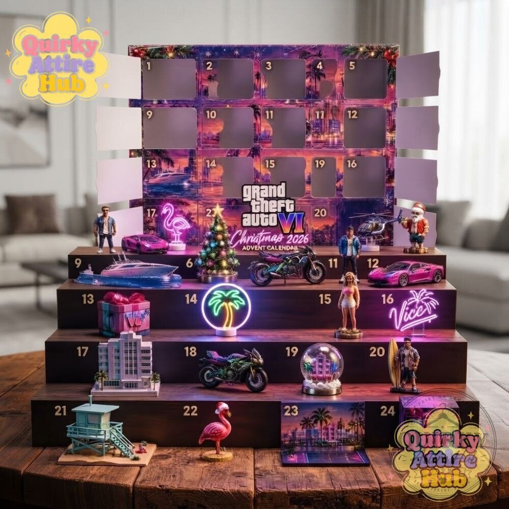 GTA 6 Vice City Christmas 2026 Advent Calendar 24-Door Acrylic Collectible Edition 19 GTA 6 Vice City Christmas 2026 Advent Calendar 24-Door Acrylic Collectible Edition