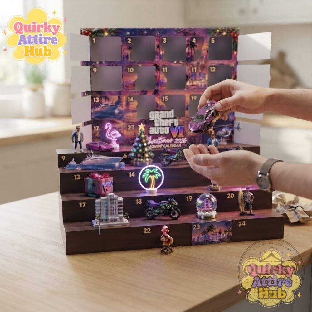 GTA 6 Vice City Christmas 2026 Advent Calendar 24-Door Acrylic Collectible Edition 21 GTA 6 Vice City Christmas 2026 Advent Calendar 24-Door Acrylic Collectible Edition