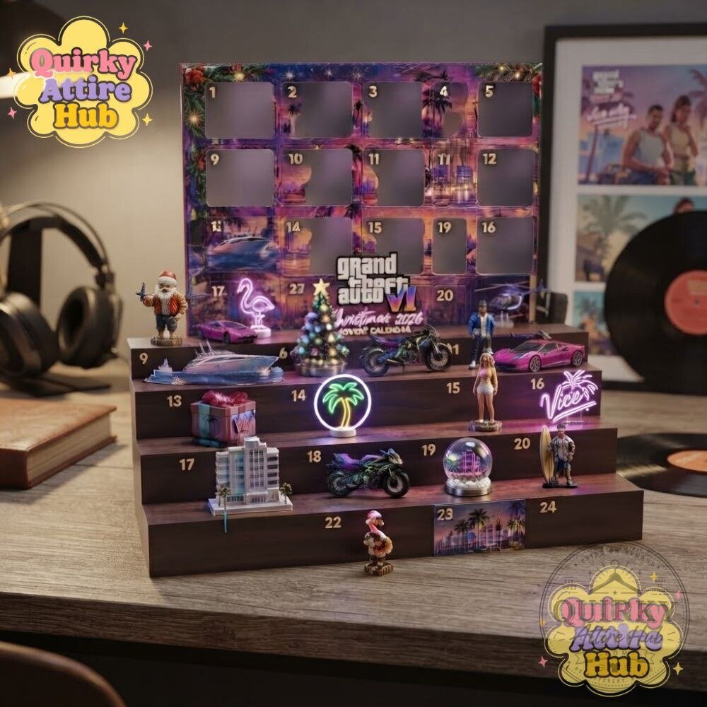 GTA 6 Vice City Christmas 2026 Advent Calendar 24-Door Acrylic Collectible Edition 22 GTA 6 Vice City Christmas 2026 Advent Calendar 24-Door Acrylic Collectible Edition
