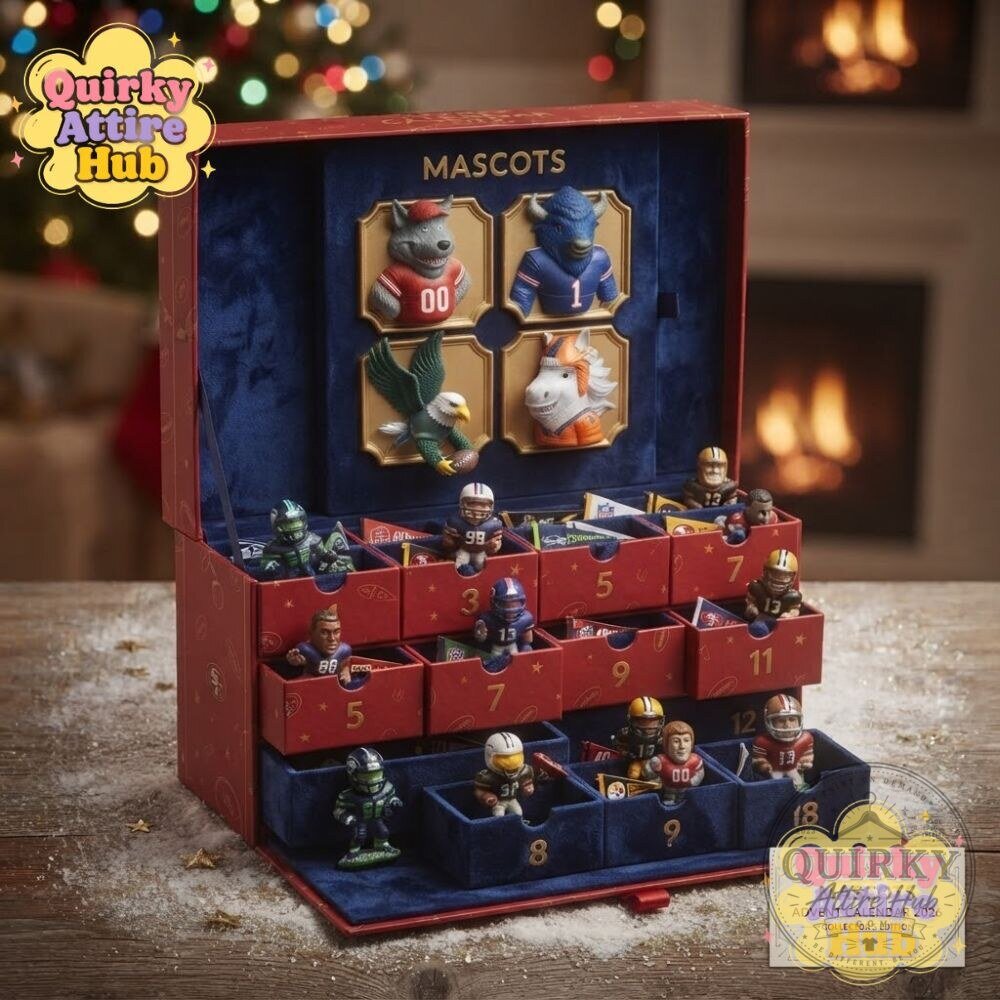 NFL Mascots Christmas Advent Calendar 2026 24-Day Football Collectible 16 NFL Mascots Christmas Advent Calendar 2026 24-Day Football Collectible