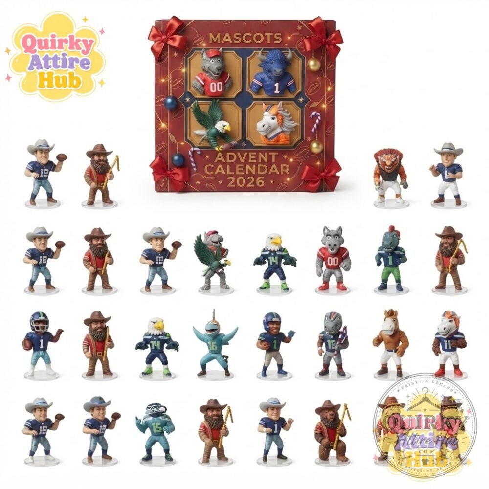 NFL Mascots Christmas Advent Calendar 2026 24-Day Football Collectible 19 NFL Mascots Christmas Advent Calendar 2026 24-Day Football Collectible