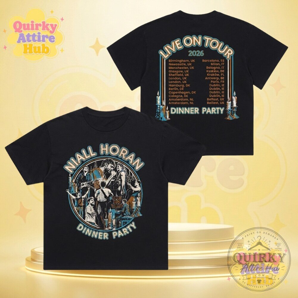 "Limited Edition Niall Horan and Muse Tour Merch Collections 2026" 12 Niall Horan Dinner Party Live on Tour Merch Exclusive Limited Edition Collection