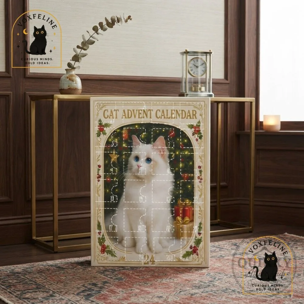 Christmas Cat 24-Day Advent Calendar Miniature Cat Breed Ornaments 19 Christmas Cat 24-Day Advent Calendar Miniature Cat Breed Ornaments