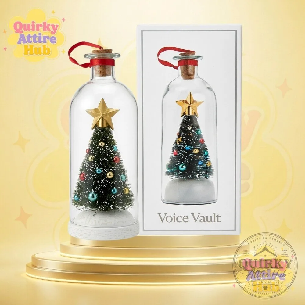 8-Inch Recordable Message in a Bottle Christmas Keepsake