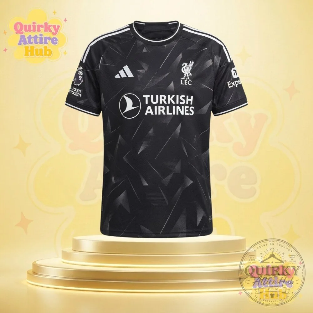 "Shop the Stylish Liverpool 2027-28 Black Away Football Jersey" 21 Liverpool 2027-28 Away Kit Black Base Football Jersey