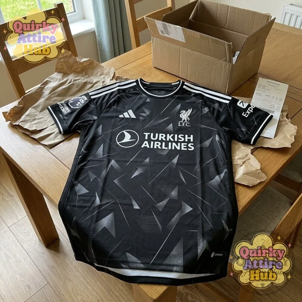 Liverpool 2027-28 Away Kit Black Base Football Jersey 25 Liverpool 2027-28 Away Kit Black Base Football Jersey